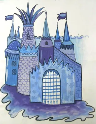 Предпросмотр схемы вышивки «Замок снежной королевы» (№139951) - Вышивка  крестом