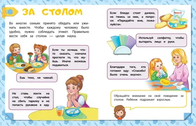 Обучающий плакат для дошкольников ПРАВИЛА ПОВЕДЕНИЯ ЗА СТОЛОМ - купить с  доставкой по выгодным ценам в интернет-магазине OZON (261063370)