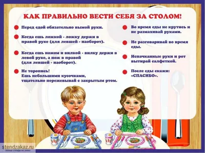 Правила этикета для детей. | ВКонтакте