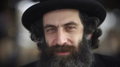 Религиозный еврей в черной шляпе Редакционное Фотография - изображение  насчитывающей торжество, рынок: 43480837