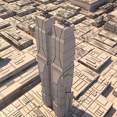 Футуристические здания научно-фантастического города 3D Модель $125 - .max  .obj .fbx - Free3D