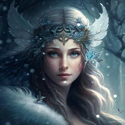 Зимняя фея Стоковая иллюстрация ©CoreyFord #44231675