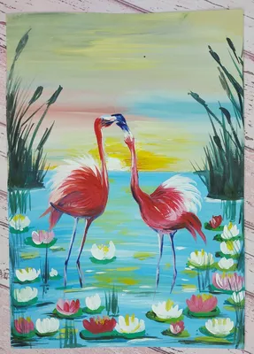 Постер 28 картин \"Розовый фламинго рисунок\" 70x50 см без рамы по цене 870  ₽/шт. купить в Москве в интернет-магазине Леруа Мерлен