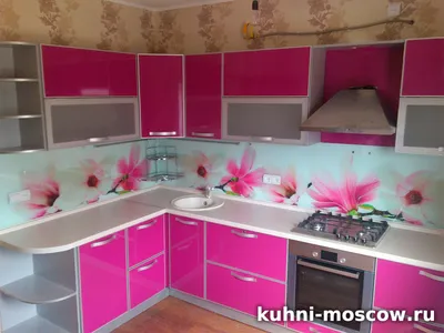 Яркие кухни купить от производителя в Москве - дизайн кухни ярких цветов