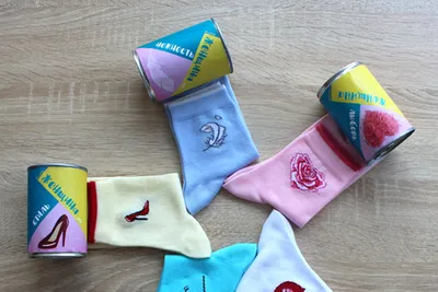 Консервированные носки на 8 марта «Любимой мамы» купить, цена в Украине,  Киеве - Prazdnik-Shop