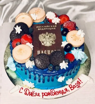 Торт «С фотопечатью на День Рождения» с доставкой по Москве | Пироженка.рф