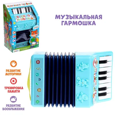 Музыкальная гармошка ZABIAKA \"Весело поём\", для детей - купить с доставкой  по выгодным ценам в интернет-магазине OZON (919386023)