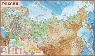 Купить карту Российской Федерации с новыми регионами политические,  физические на стену 2024 год Интернет магазин CityKart