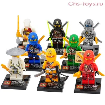 Набор из 8 конструкторов JINRUN \"Ninja\" JR747 (аналог LEGO Ninjago)