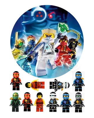 Вафельные картинки «Лего Ниндзяго» - купить Вафельные картинки в  интернет-магазине Forcakes.kz