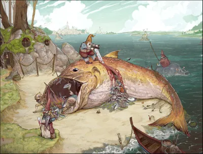 Fantasy concept illustration, dwarf gnome fantasy world Stock Illustration  | Adobe Stock