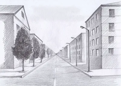 Рисуем Дома в Городе - Как нарисовать улицу, дома и город - YouTube