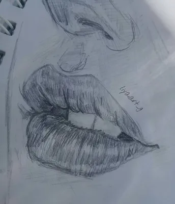 Губы карандашом Скетч Sketch Lips Drawing #art#рисунок#губы | Рисунки,  Нарисовать губы, Рисунки лица