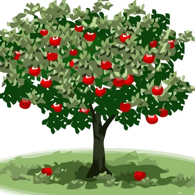 Аренда искусственного дерева \"Яблоня с яблоками\" 3м.