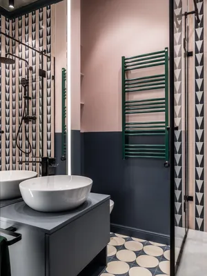 Не только белый: 12 примеров ярких ванных комнат | ivd.ru