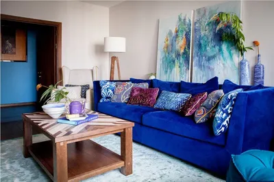 Яркий диван: 50+ идей для гостиной | myDecor
