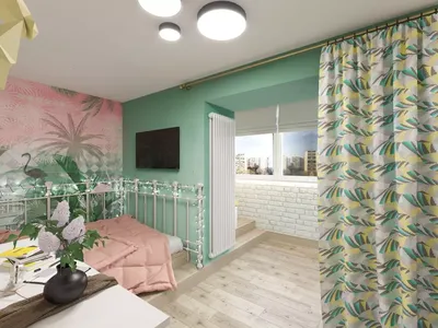 Дизайн интерьера спальни \"Спальная комната с ярким акцентом \" | Портал  Люкс-Дизайн.RU