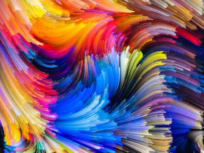 Яркие краски (62 фото) | Цветочные картины, Абстрактное, Роспись цветов