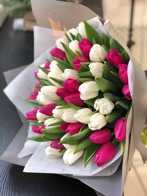 Тюльпаны реалистичные искусственные, Ярко-розовые, латексные (силиконовые),  34 см, букет из 9 штук. – купить в Казани | «С Нежностью»