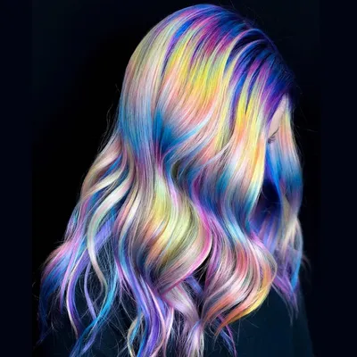Разноцветные волосы | Пикабу