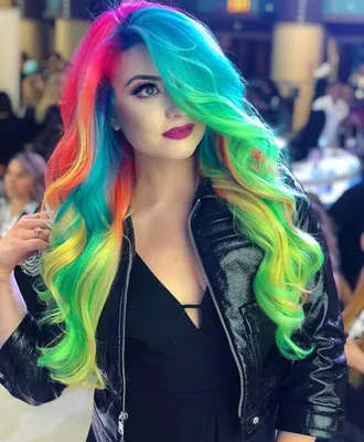 Цветные волосы: 35 модных идей. Разноцветные волосы знаменитостей - Glamusha