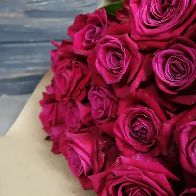 Ярко розовые розы - 69 фото