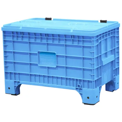 Big Box Tara 1017х636х673 контейнер на ножках, с крышкой на петлях голубой  в Москве, цена: купить крупногабаритные контейнеры в интернет-магазине