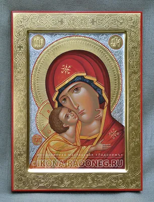 Икона Божией Матери \"Владимирская\" - арт а208ф - купить с доставкой: цена,  фото