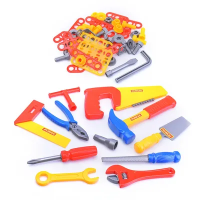 Игровой детский набор инструментов для мальчиков №15, 57 элементов в  контейнере 59307 Полесье - купить с доставкой по выгодным ценам в  интернет-магазине OZON (172098883)
