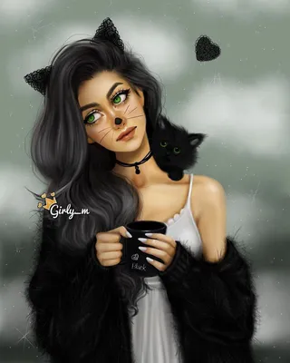 Очень красивые картинки - рисунки девушек от Girly_m | Girly m, Girly m  instagram, Girly_m art