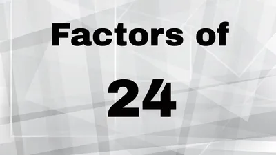 Factors of 24 - YouTube
