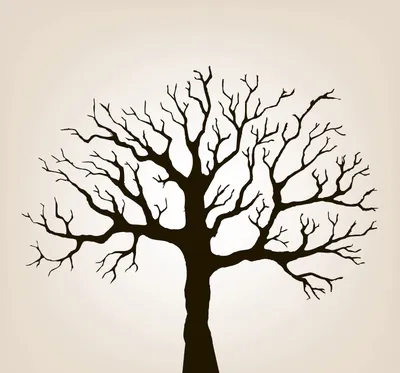 Дерево рисунок легкий - 31 фото