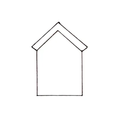Картонный домик раскраска белый для детей с контурным рисунком домик  детский 98х75х110 см высоты + Подарок (ID#1696590809), цена: 995 ₴, купить  на Prom.ua