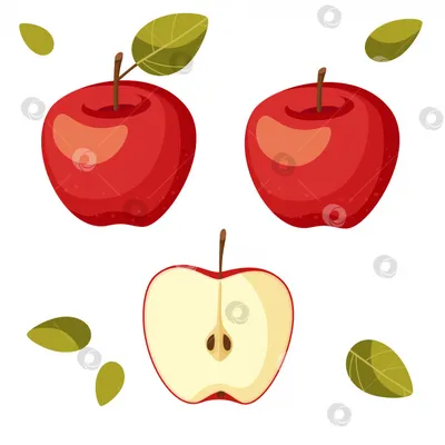 яблоко разрезанное пополам, 3d визуализация половины красного яблока  нарезанного яблока на белом фоне свежих фруктов, Hd фотография фото, яблоко  фон картинки и Фото для бесплатной загрузки