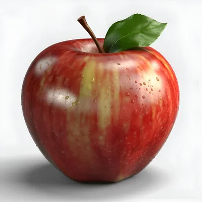 Красное яблоко, стол, на белом фоне» — создано в Шедевруме