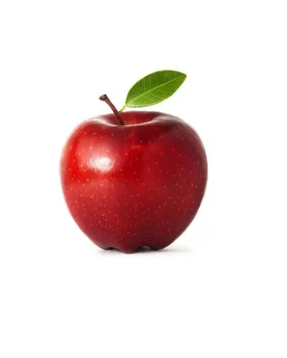 Красное яблоко на белом фоне - 68 фото