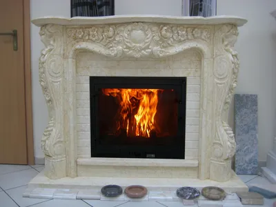 Дровяной камин в деревянном доме | Дизайн огня