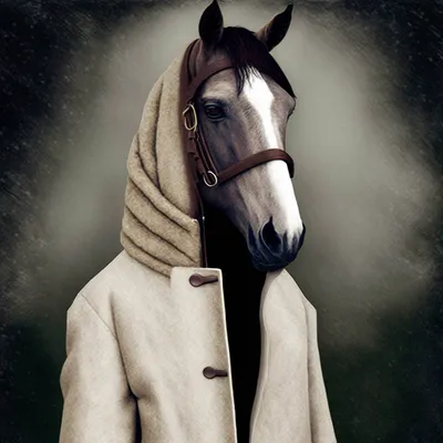 Конь в пальто» — создано в Шедевруме