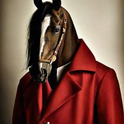 Конь в пальто и конь педальный | Пикабу