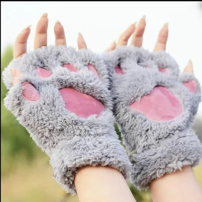 Перчатки-лапки кошки для зимы» — создано в Шедевруме