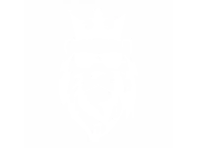 Купить наклейку лев с короной в очках