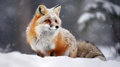 лисы зимой живут, снежная лиса картинки, лиса, снег фон картинки и Фото для  бесплатной загрузки