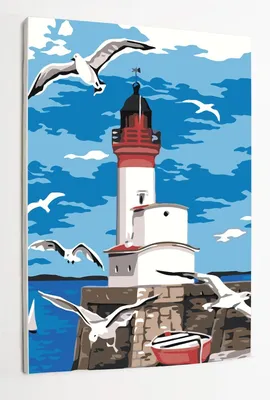 Маяк на море берега с фонариком освещения Стоковое Фото - изображение  насчитывающей маяка, накалять: 93113806