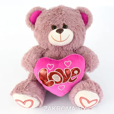 Мягкая игрушка АКИМБО КИТ Мишка с сердцем 75 см - купить в Иванова В.А,  цена на Мегамаркет