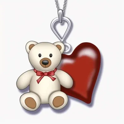 Мягкая игрушка Плюшевый мишка сердечком 40 см - купить с доставкой по  выгодным ценам в интернет-магазине OZON (228094924)