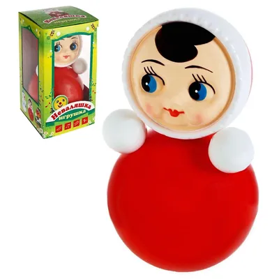 Купить советскую игрушку «Неваляшка» (Ванька-встанька), пластмасса.