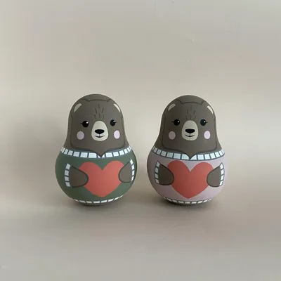 Russian Неваляшка Nevalyashka Nesting Chime Doll Roly Poly - Hand Painted  Signed | eBay