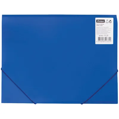 Папка пластиковая с файлами А4 30 листов (голубая) (id 56966234), купить в  Казахстане, цена на Satu.kz