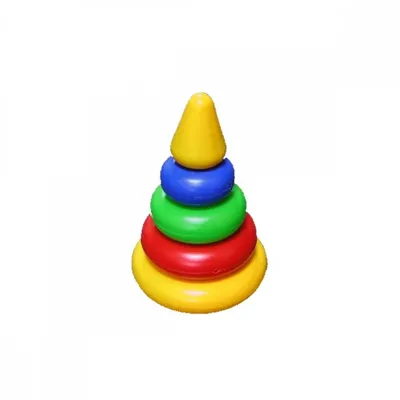 Развивающая игрушка Пирамидка 11 элементов оптом и в розницу Игротека