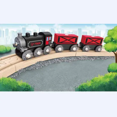 Играем до школы: Картинки Поезд с вагончиками или Паровозик